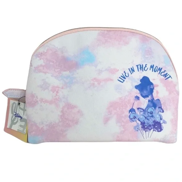 Disney Cinderella Makeup Bag Pink Tie Dye Cosmetic Case Dani by Danielle Nicole - Picture 1 of 4